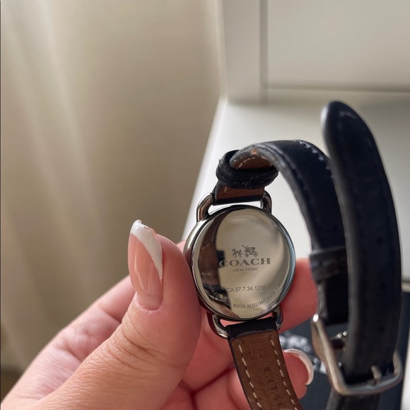 Coach Silver Dial Black Strap Watch main image 5